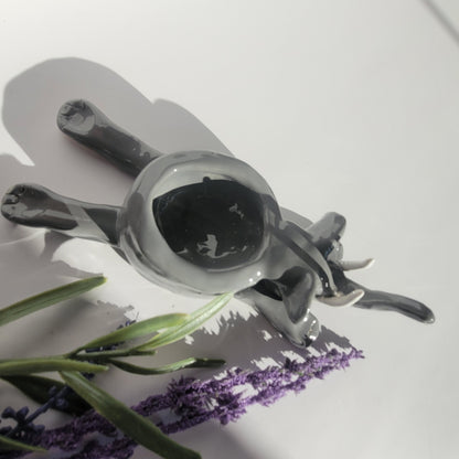 Teelicht Elefant aus Ton - handgefertigt