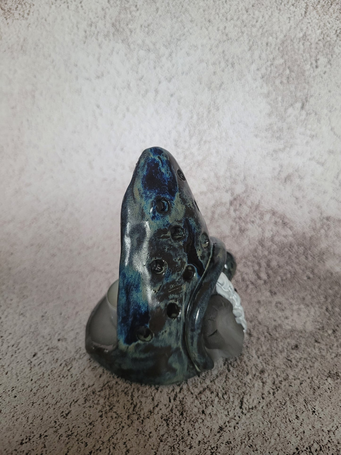 Teelicht Wichtel handgefertigt aus Ton