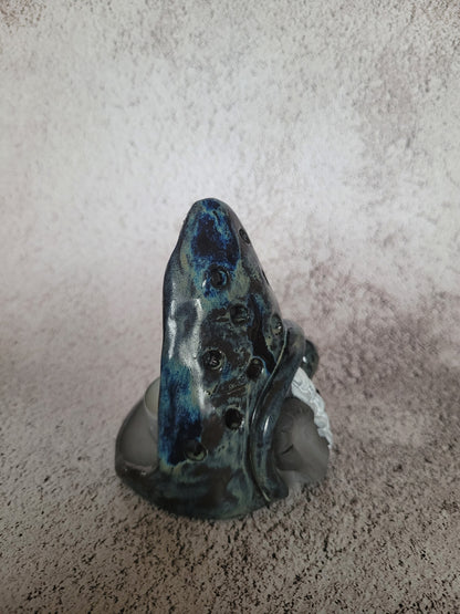 Teelicht Wichtel handgefertigt aus Ton