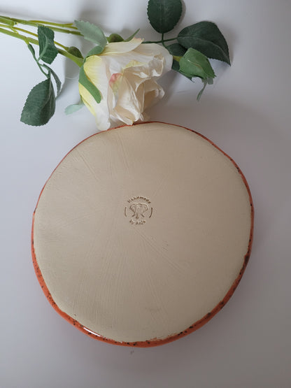 Vulvaschale aus Ton - rund