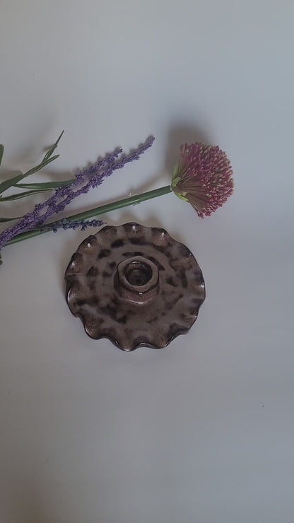 Stabkerzenhalter aus Ton