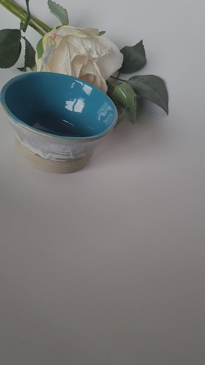 Keramik-Set in Ozeanblau – handgedreht & einzigartig