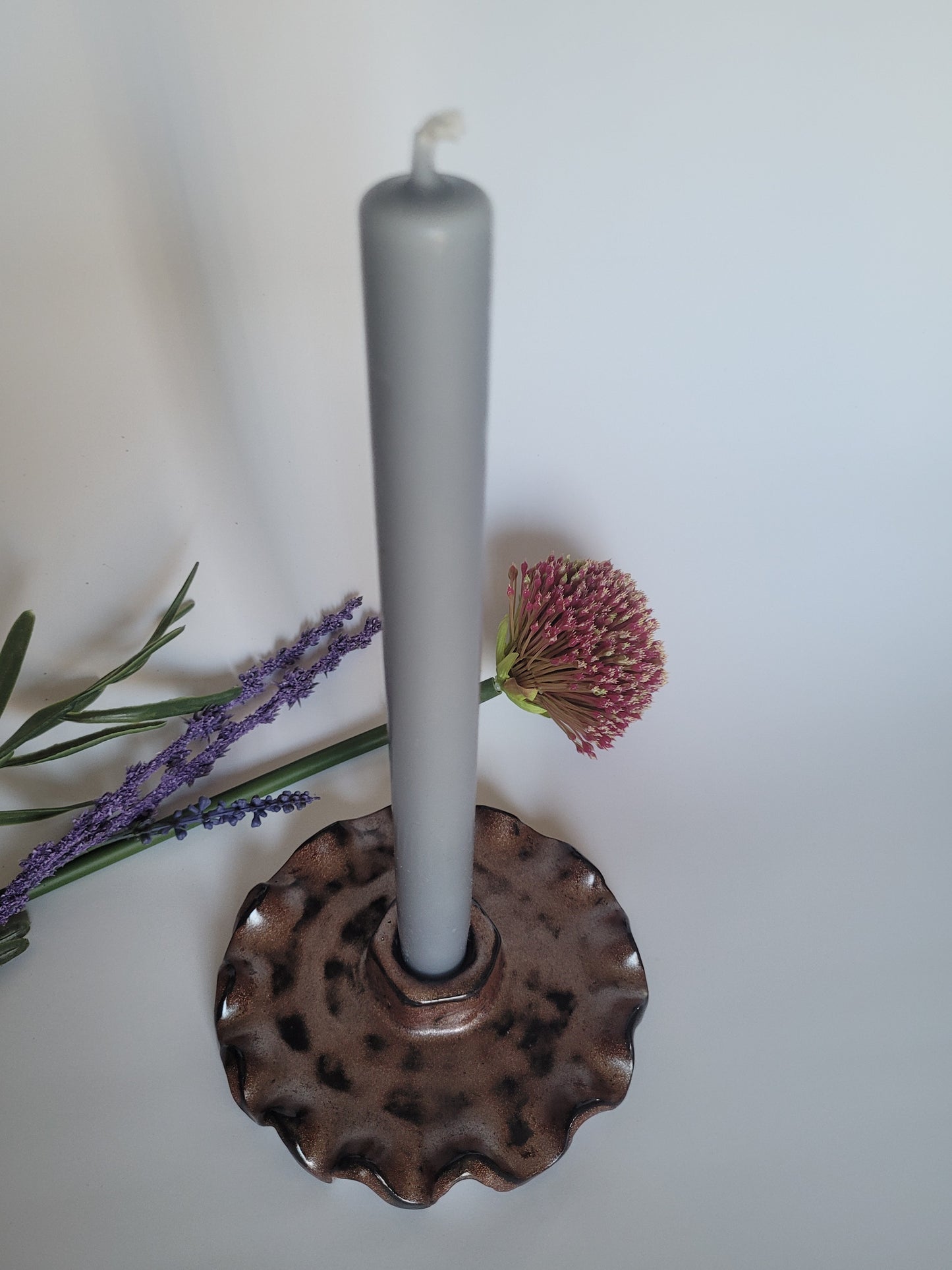 Stabkerzenhalter aus Ton
